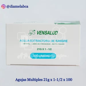 AGUJAS MULTIPLES 21G x1 1/ 2 CAJA x100UND