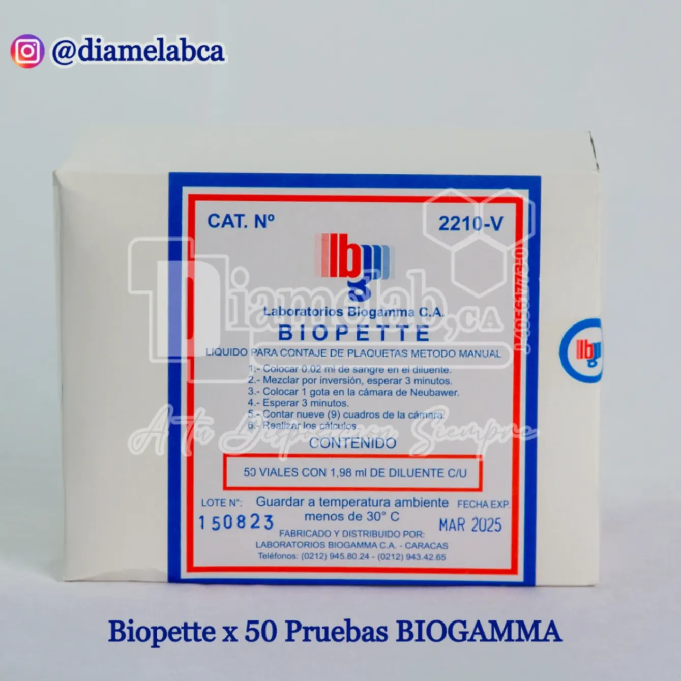 BIOPPETE x50 PRUEBAS BIOGAMMA