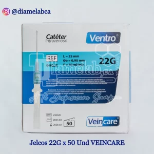 JELCOS I .V . 22G x50 PIEZAS
