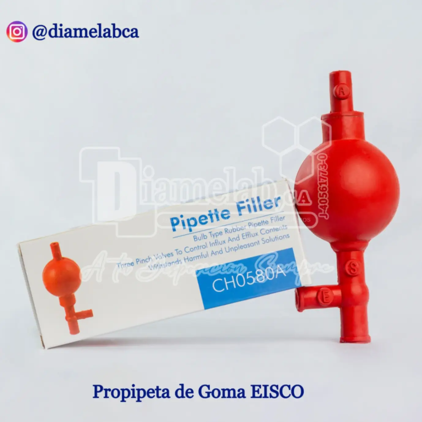 PROPIPETA DE GOMA TRES VALV