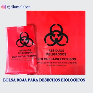 BOLSA ROJA PARA DESECHO BIOLOGICOS 20L, 40L Y 60L x1UND