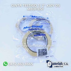 CINTA TESTIGO 1/ 2" x30Y DS MEDITEST